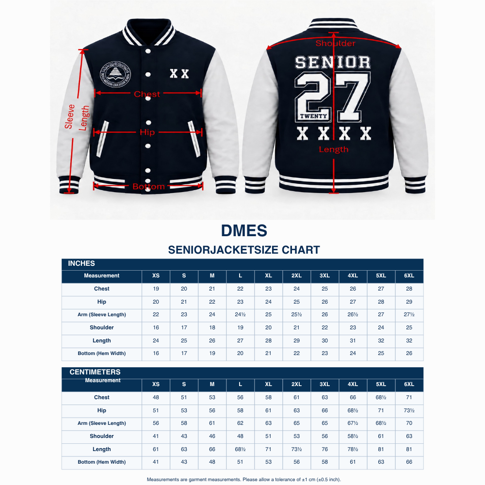 SENIOR 2027 CUSTOM VARSITY JACKET - Image 8